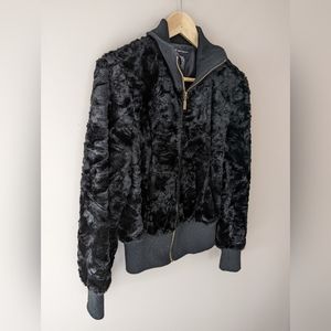 INC Faux Fur Jacket
